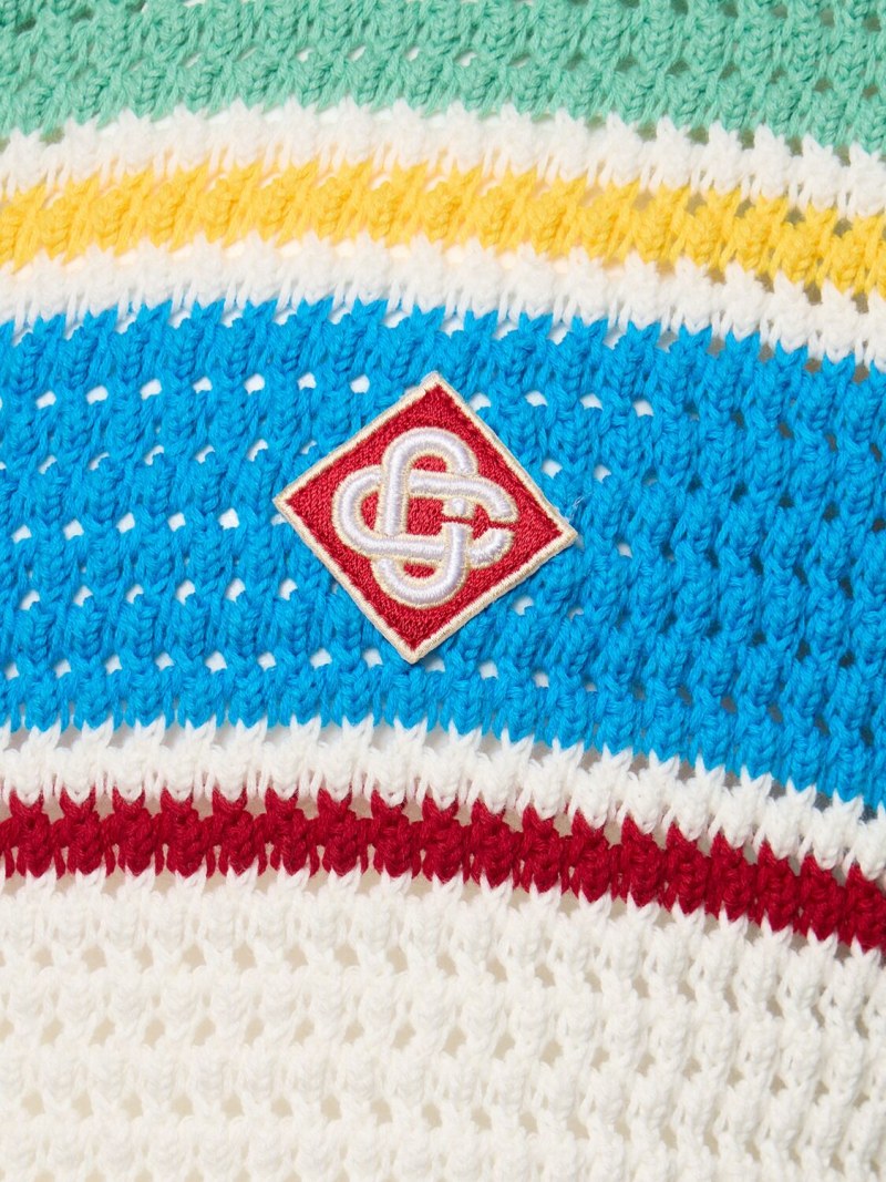 Casablanca Camisa Crochet Effect Tennis