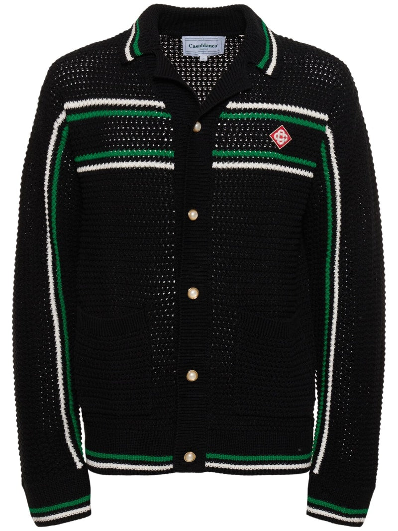 Casablanca Camisa Crochet Effect Tennis