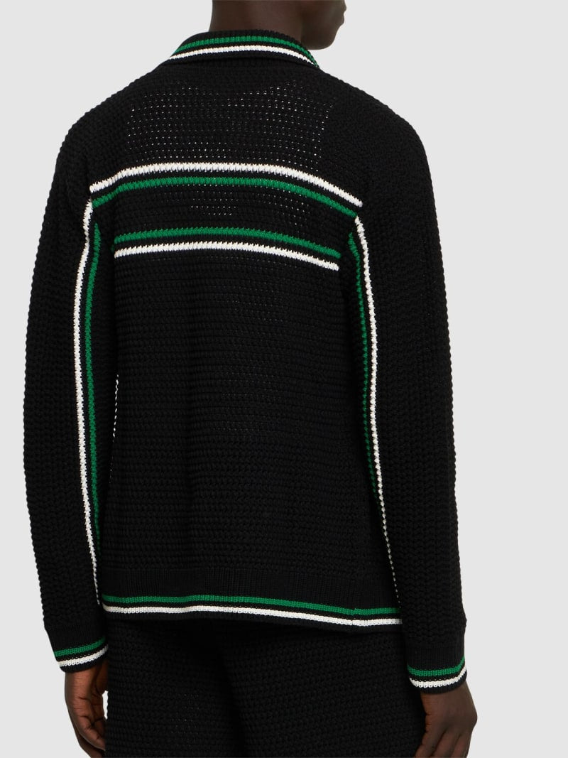 Casablanca Camisa Crochet Effect Tennis
