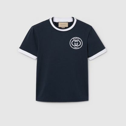 Gucci Playera de Jersey de Algodón Bordado
