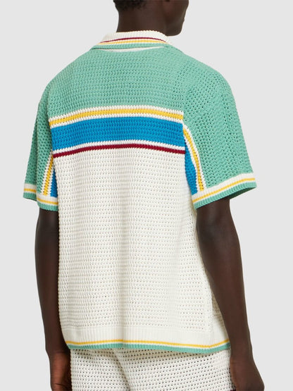 Casablanca Camisa Crochet Effect Tennis