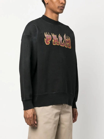 Palm Angels Sudadera con Logo Estampado