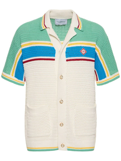 Casablanca Camisa Crochet Effect Tennis