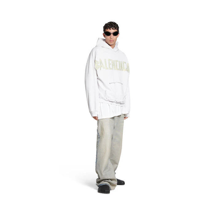 Balenciaga Tape Type Hoodie White