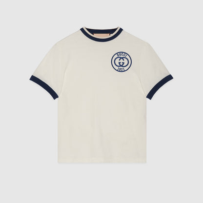 Gucci Playera de Jersey de algodón bordado