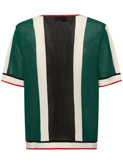 Casablanca Camisa Striped Knitted