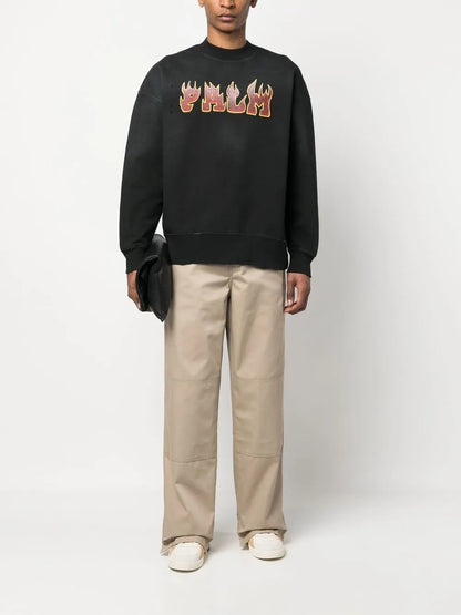 Palm Angels Sudadera con Logo Estampado