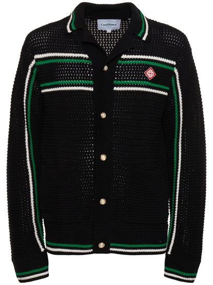 Casablanca Camisa Crochet Effect Tennis