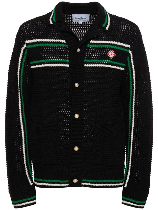 Casablanca Camisa Crochet Effect Tennis