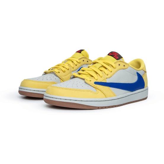 Tenis Air Jordan 1 Retro Low Canary par JORDAN x Travis Scott