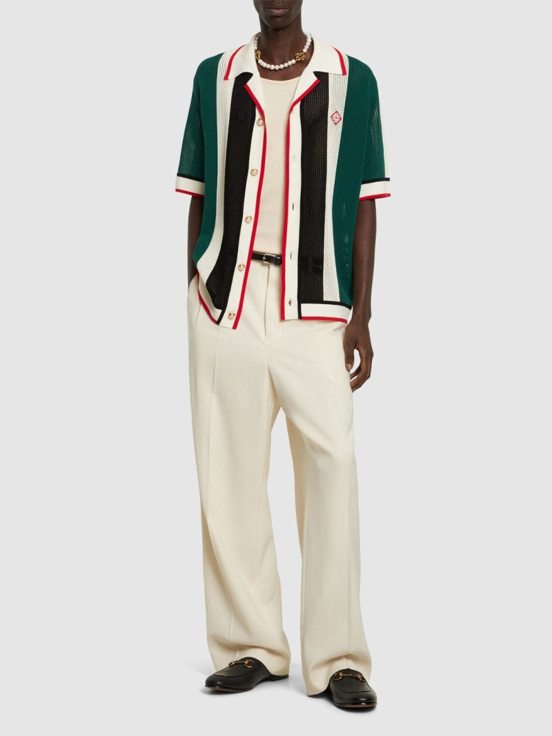 Casablanca Camisa Striped Knitted