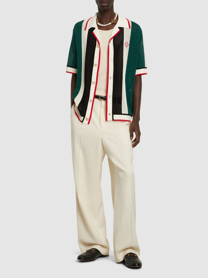 Casablanca Camisa Striped Knitted