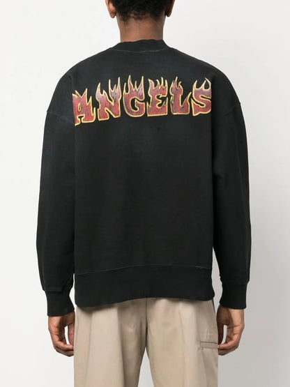 Palm Angels Sudadera con Logo Estampado